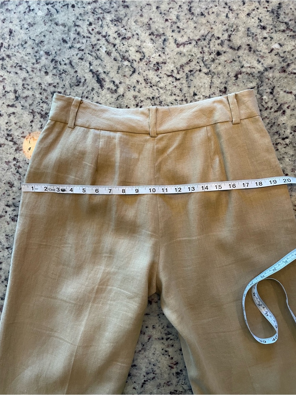 Ralph Lauren 100% linen cuffed trouser Pants - Tan 8 - Picture 3 of 9